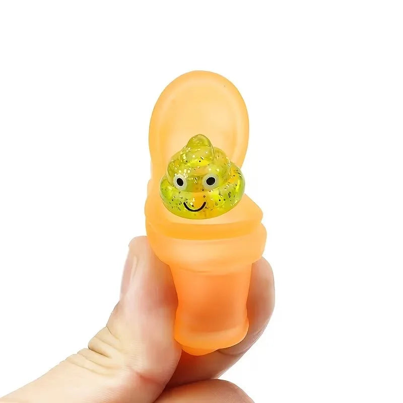 Squeeze Toilet Poop TPR Soft Kawaii Mochi Soft Stress Relief Fidget Toy,Laugh Out Loud with These Fun Prank Toilet Toys for Kids
