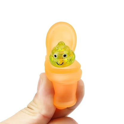 Squeeze Toilet Poop TPR Soft Kawaii Mochi Soft Stress Relief Fidget Toy,Laugh Out Loud with These Fun Prank Toilet Toys for Kids