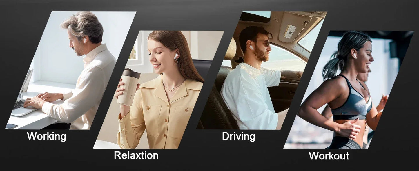 Active Noise Cancelling Wireless Headphones with Immersive Sound Ultra-Low Latency Effortless Wireless Charging for Gym running