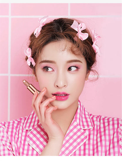 DAIMANPU Starry Sky Shining Jelly Lipstick Warm Color Change Cute Pink Girl Student Makeup Moisturizing and Moisturizing Lips