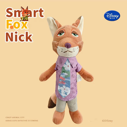 Hot Zootopia Disney Cartoon Anime Plush Toy Fox Nick Wilde Rabbit Judy Hopps Doll Soft Stuffed Animals Toys Kids birthday Gifts
