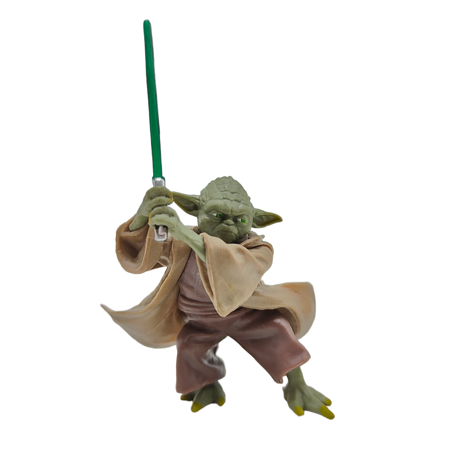 Manda lorian Master Yoda with Lightsaber Sword Action Figure Collection Model Toys