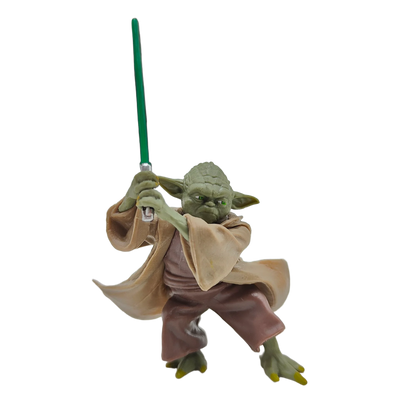Manda lorian Master Yoda with Lightsaber Sword Action Figure Collection Model Toys