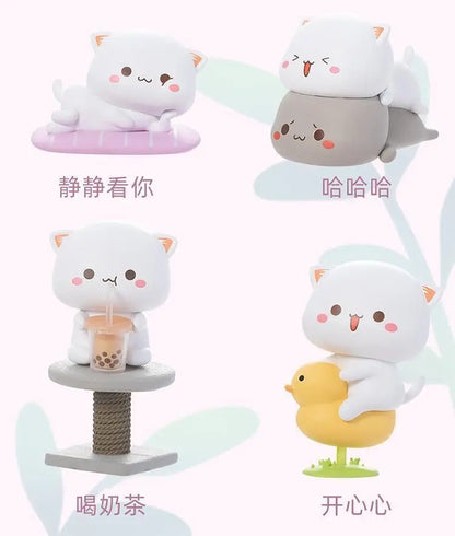 Hot Mitao Cat 2 Season Lucky Cat Cheap Cute Cat Blind Box Toys Surprise Figure Doll Home Deroc