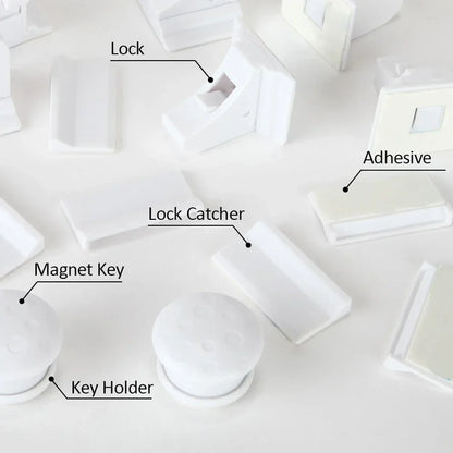Baby Safety Lock Invisible Lock Kids Security Drawer Latch Cabinet Door Magnetic Child Safety Lock Limiter Children Protection
