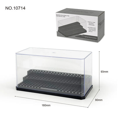 1pc 3-Tier Universal Minifigure Storage Box, Acrylic Collection Display Case, Dustproof Minifigure Organizer Compatible