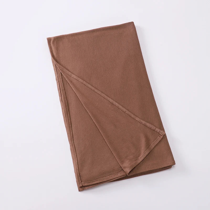 Good Stitch Stretchy Jersey Scarf Jersey Hijab Instant Hijab Plain Muslim Shawls Supplier Turban HeadWraps Foulard Femme
