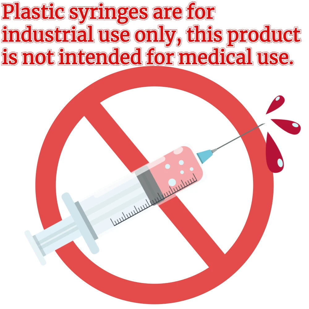 Durable Large Capacity Plastic Syringes - 100ml, 150ml, 250ml, 350ml, 550ml, 1000ml | Transparent Body with 99.82cm Measure