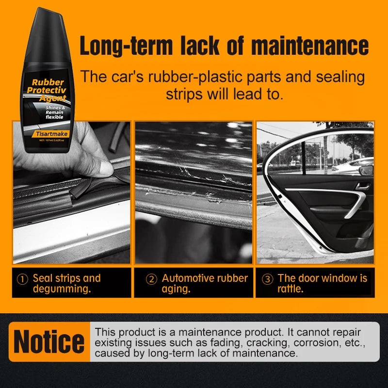 Rubber Seal Protectant | Rejuvenates Color & Flexibility, Prevents Sticking in Winter, Prolongs Rubber Seals on Doors & Windows