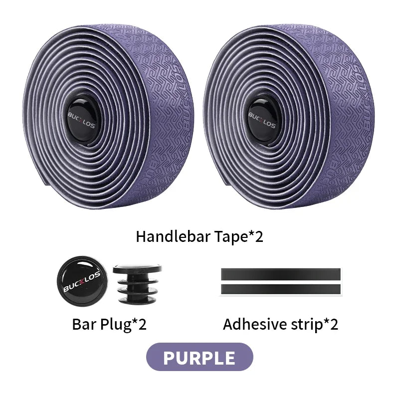BUCKLOS Bicycle Handlebar Tapes Road Bicycle Handlebar Tape Anti-slip Waterproof Cycling Bar Wrap Road Bike Accessories