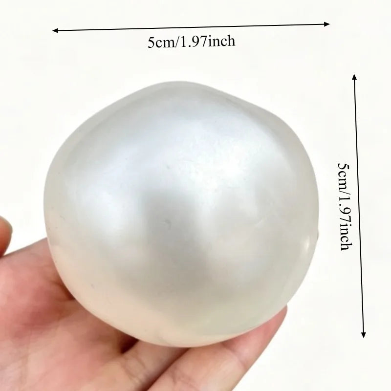 Moldable Squishy Pearl Coconut Oil Squeeze Toy Moldable Stress Ball Squishy Toy Slow Rising Decompression Sensory Toy for Adult