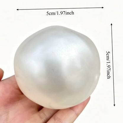 Moldable Squishy Pearl Coconut Oil Squeeze Toy Moldable Stress Ball Squishy Toy Slow Rising Decompression Sensory Toy for Adult