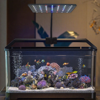 USB Aquarium LED Light Full Spectrum Aquatic Plant Grow Lamp Fish Tank Adjustable Brightness Dimmable Timed 360° Rotatable Light