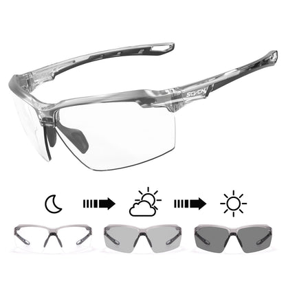 SCVCN Photochromic Cycling Glasses UV400 Outdoor Sports Running Glasses Men MTB Cycling Sunglasses Women Road Bike Glasses