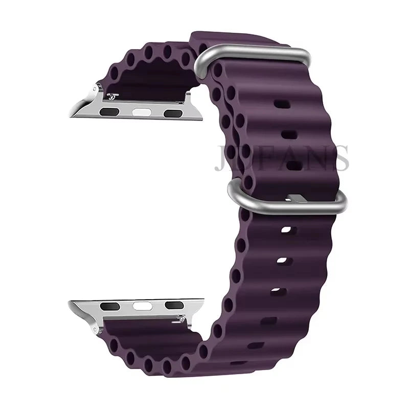 Strap For Apple watch ultra band 49mm 44mm 45mm 41mm 40mm 38mm 44 45 mm 1:1 Original Ocean belt iWatch series 9 10 8 7 se bands