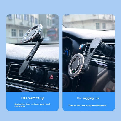 Magnetic Car Phone Holder Stand Universal Mount for iPhone 15/14/13 Samsung Support Bracket GPS Compatible with MacSafe