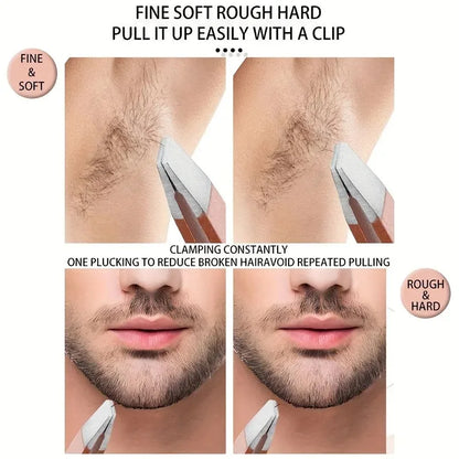 2/4pcs Set Professional Tweezers Set Perfect For Eyebrow Hair Removal Splinter Very Effortless and Relaxed to Remove