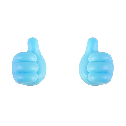 Hand-shaped Rubber Holder Glasses Cable Power Cord Charging Line Self Adhesive Mini Hook Storag Organizer Gadget Car Accessories
