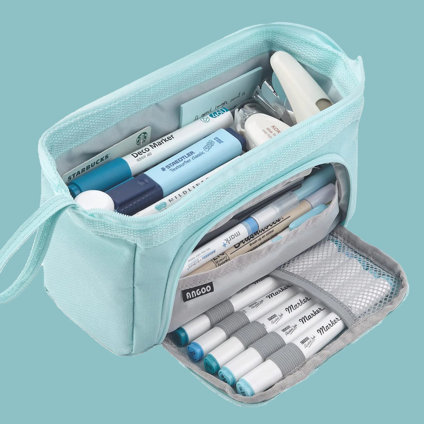 Large Capacity Pencil Case Cute Student Pencil Cases Big Pen Bag Case Storage Box Boy Girl Kid Office School Stationery Supplies