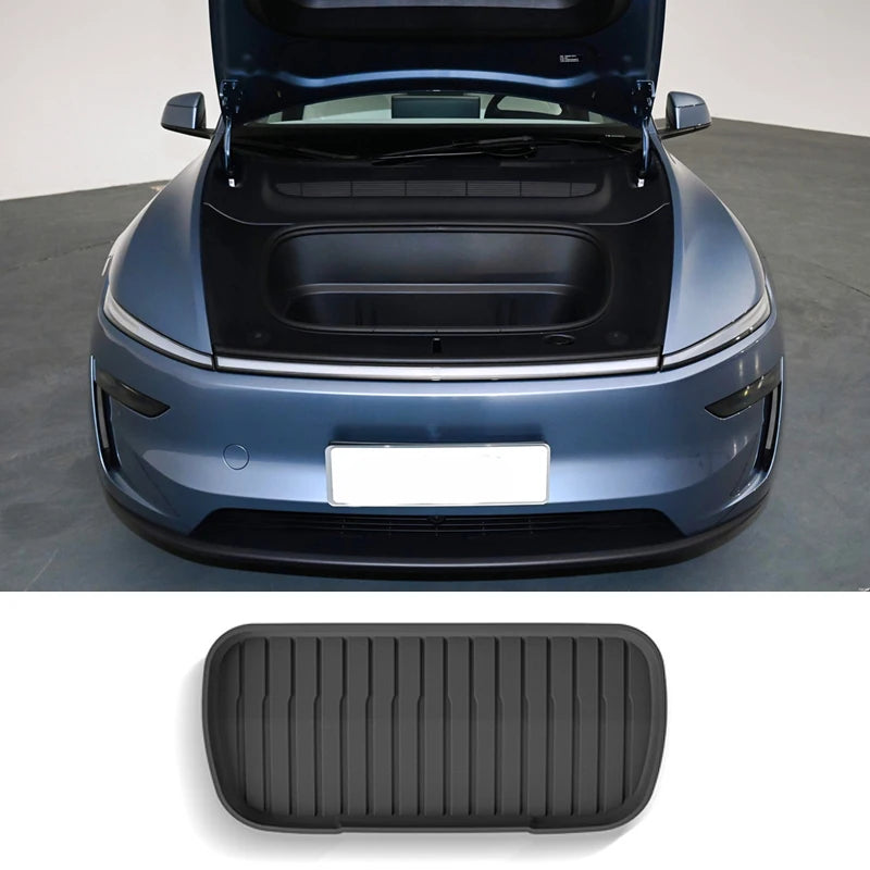 For Tesla Model Y Juniper 2025 Front Rear Trunk Mat TPE Lower Storage Box Pads Protective Cover Cargo Liner Trunk Tray Floor Mat