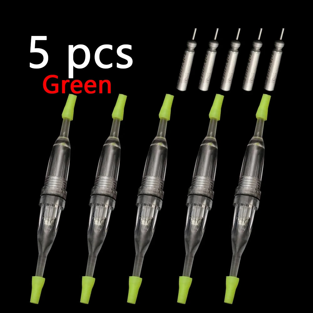 5 pcs flashing two end fishing lights, underwater fishing lights, boat fishing night bait lights, taillights