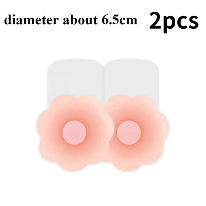 New Reusable Silicone Nipple Cover for Women Bra Sticker Breast Petal Strapless Bra Invisible Boob Pads Chest Pasties Intimates