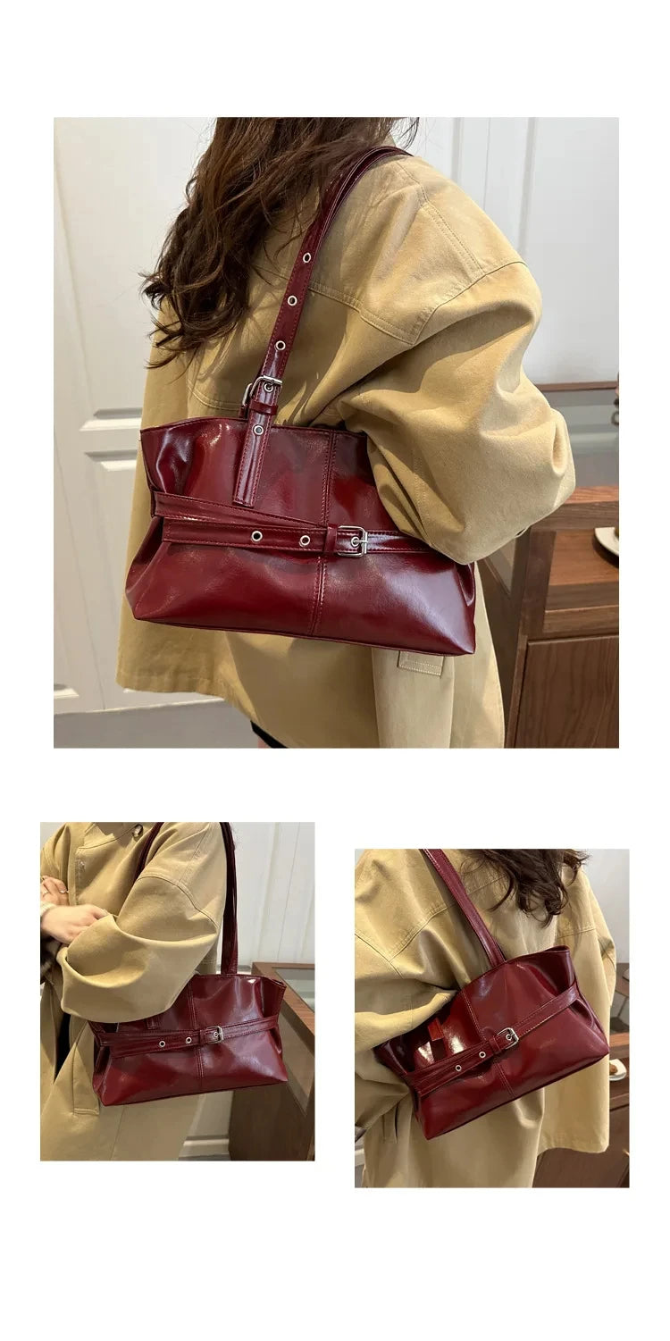 Fashionable Medium Size Versatile Tote Handbag for Daily Use Ethnic Style Synthetic Leather and Canvas Bag
