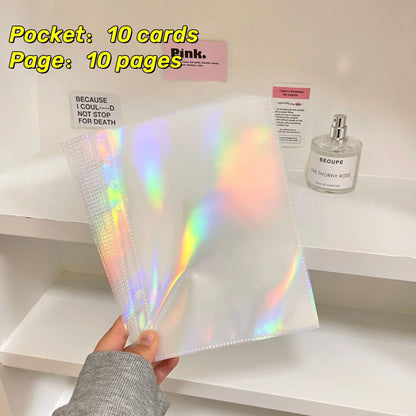 10pcs Transparent Photo Album Binder Sleeves Inlay Idol Card Collect Book Inner Page Multi-pockets Kpop Binder Photocard Binder