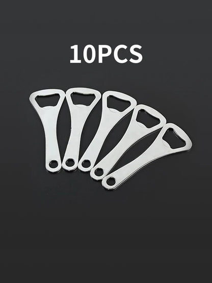 10PCS- Stainless Steel Opener, Creative Beer Can Opener, Household Stainless Steel Bottle Opener