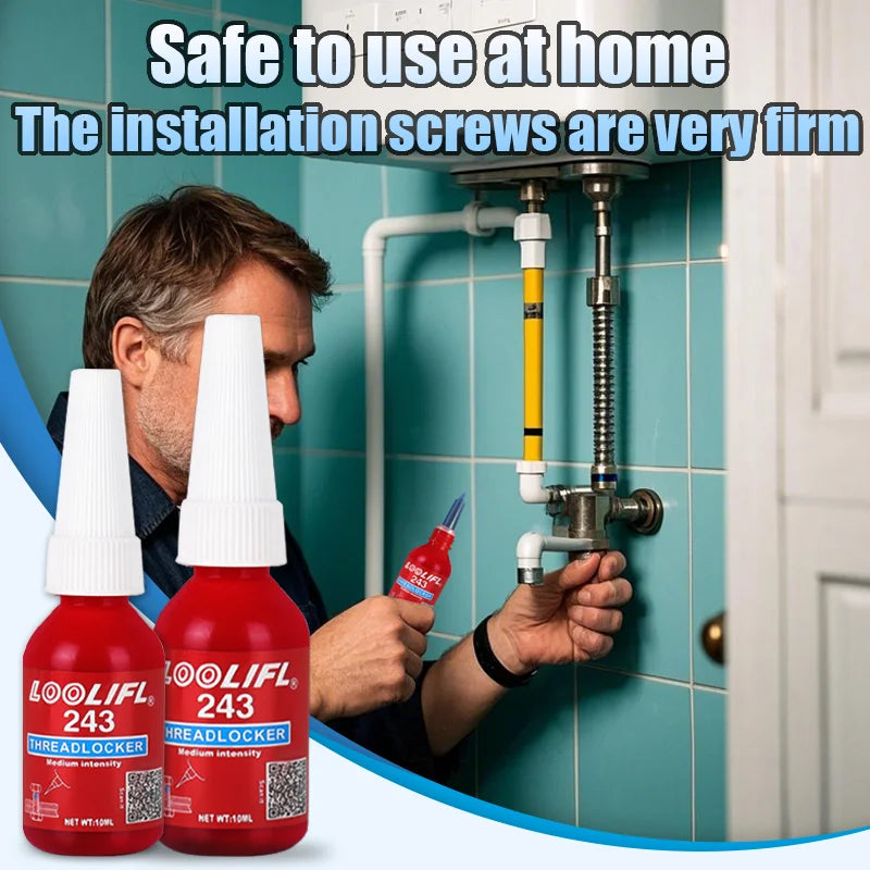 Screw Lock Threadlocker Red Screw Glue Thread Locking Agent Anaerobic Glue Anti-loose Universal Thread Sealants
