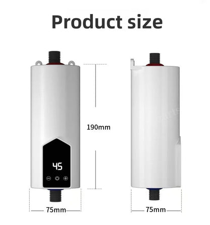 5500W Newest Water Heater Instant Water Heater Tankless Instantaneous Faucet Tap Kitchen Hot Water Crane LED Digital