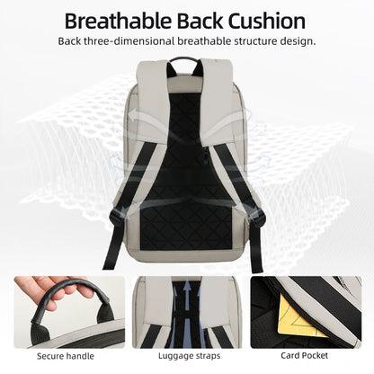 Heroic Knight Men's Daily Laptop Backpack Lightweight Minimalist Commute Office Daypack Women Waterproof Business Trip Schoolbag