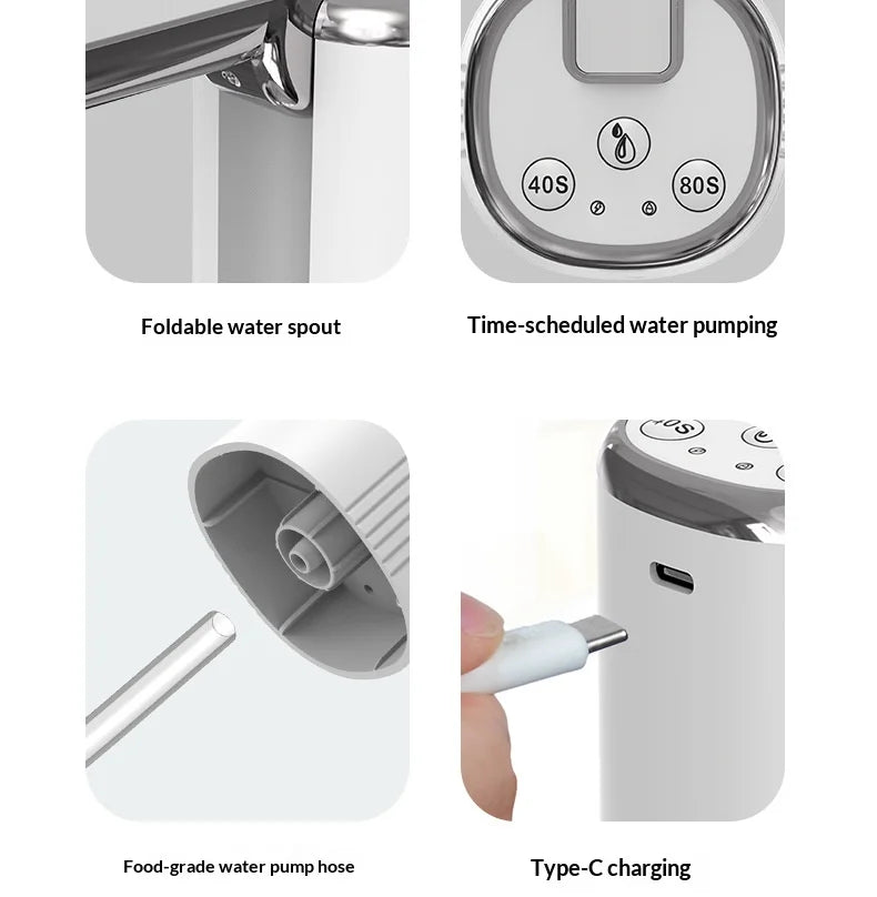 HOMEFISH Electric Household Folding Water Pump Bucket Automatic Water Dispenser Small Water Outlet for Home Use