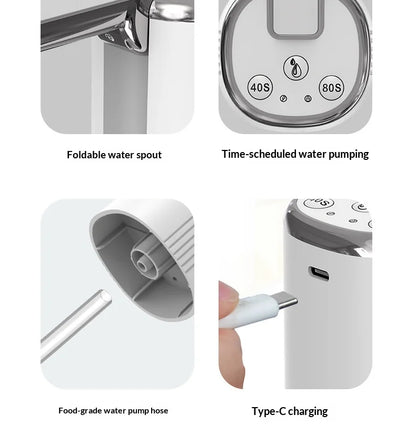 HOMEFISH Electric Household Folding Water Pump Bucket Automatic Water Dispenser Small Water Outlet for Home Use