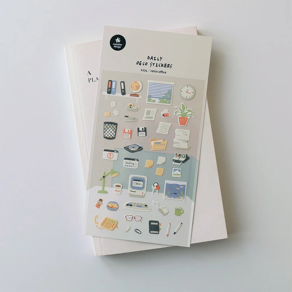 Korean Import Suatelier Travel Home Life Study Friend Stickers Scrapbooking Diy Journaling Diary Stationery Sticker School Gift
