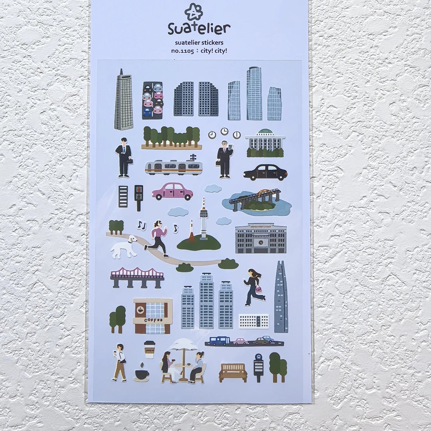 Korean Import Suatelier Travel Home Life Study Friend Stickers Scrapbooking Diy Journaling Diary Stationery Sticker School Gift