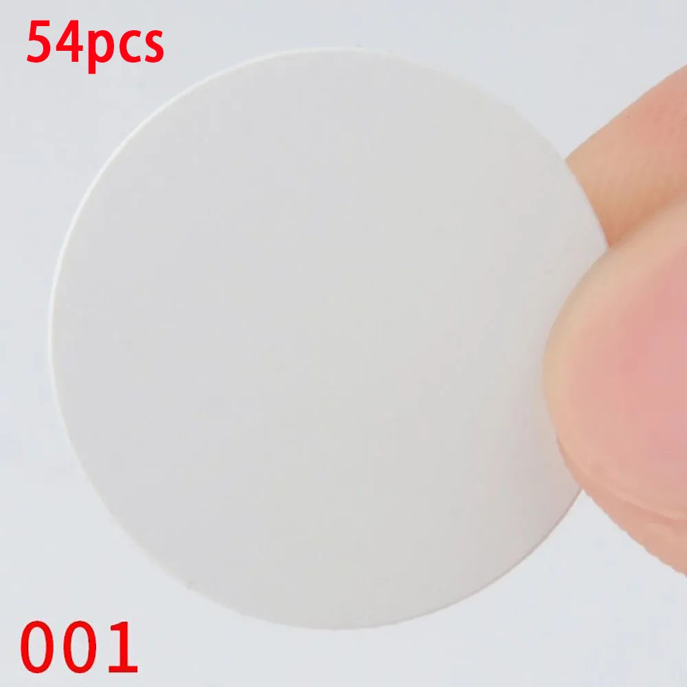 54Pcs/Set Wooden Furniture Self Adhesive Screw Cap Cover Hole Stickers Wood Craft Desk Cabinet Drawer Art Sticker Ornament