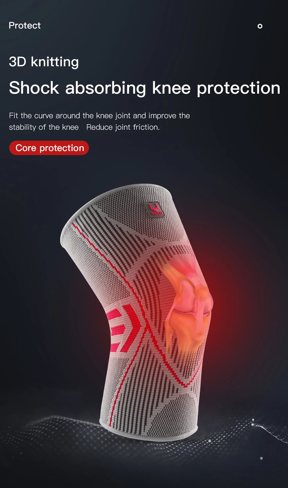 1PCS Fitness Running Cycling Knee Support Braces Elastic Nylon Sport Compression Knee Pad Sleeve for Basketball Volleyball
