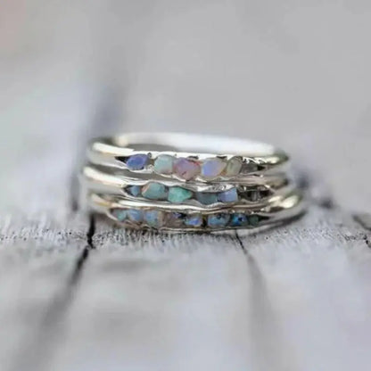 Exquisite Silver Color Inlay Shiny Stone Three Piece Set For Women Birthday Gift Accessories Custom Jewelry