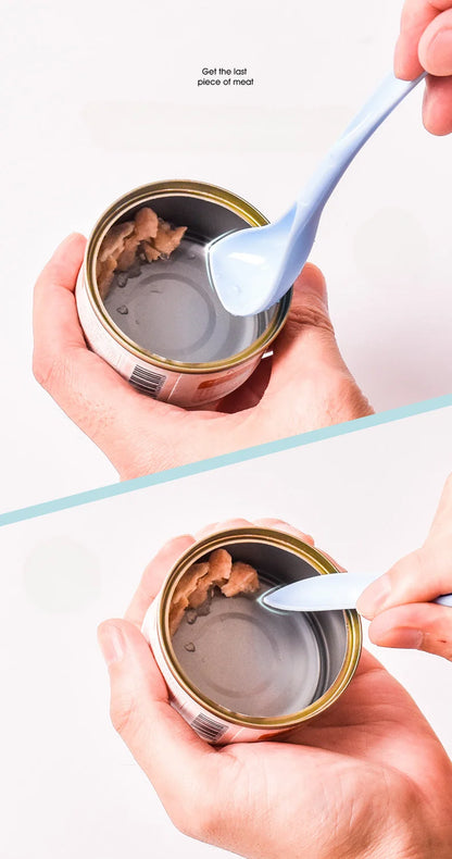 Pet Can Lid Fresh Silicone Cat and Dog Can Seal Lid Universal Adjustable Seal Lid + Spoon Food Storage Tool