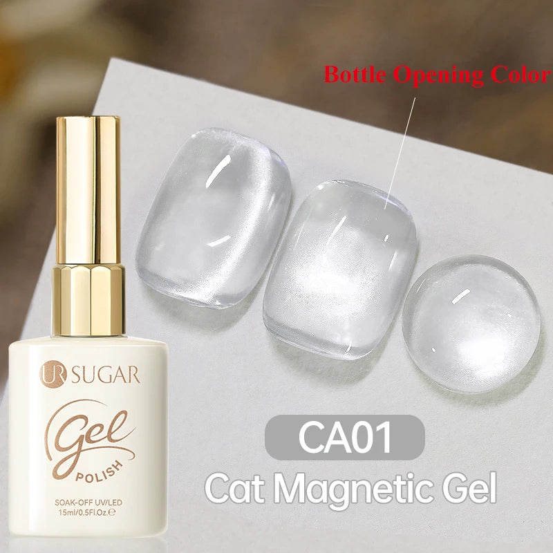 UR SUGAR 15ml Cat Magnetic Gel Nail Polish 30 Colors Semi Permanent Magnetic Gel UV/LED Soak Off Painting Vanrish Design