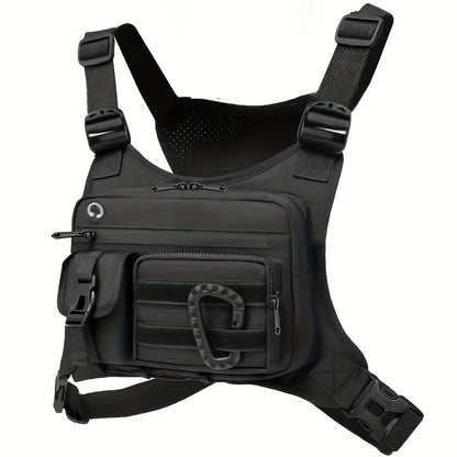 Tactical Outdoor Chest Bag Unisex Running Cycling EDC Vest Workouts Sports Chest Pack Rig for Men And Women