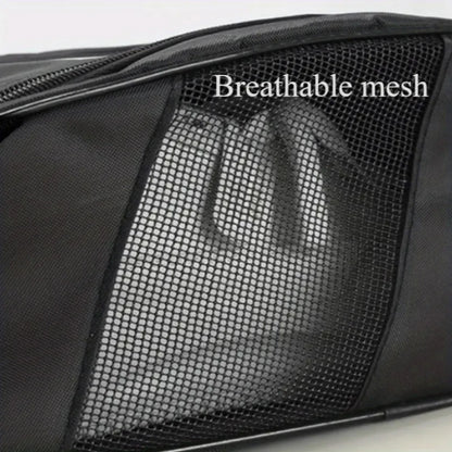 Portable Golf Shoe Bag Oxford Cloth Shoe Carrier Bags Breathable Lightweight Golf Handbag Dustproof Football Tennis Shoe Bag