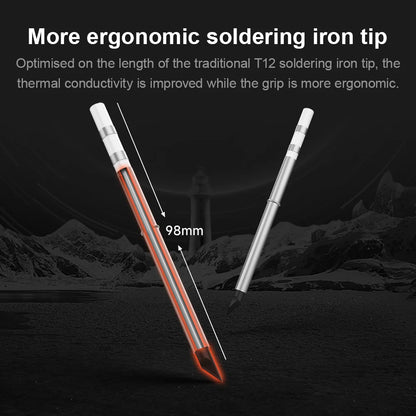 GVDA Electric Soldering Iron Welding Tool Ceramic Heater Welding Solder Rework Station Repair Heat Pencil Portable Soldering Pen