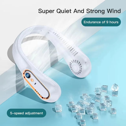 Lenovo Hanging Neck Fan USB Portable Small Bladeless Lazy Person Hanging Neck Charging Silent Cooling Air Conditioning Outdoor
