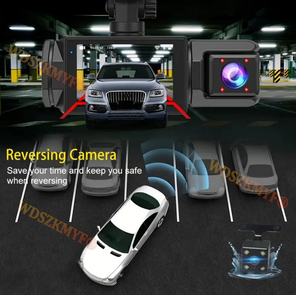 3LENS WIFI Dash Cam Car Camera 1080P Video Recorder Car DVR 2Len Front Options Rear View Camera Night Vision Car Accessories