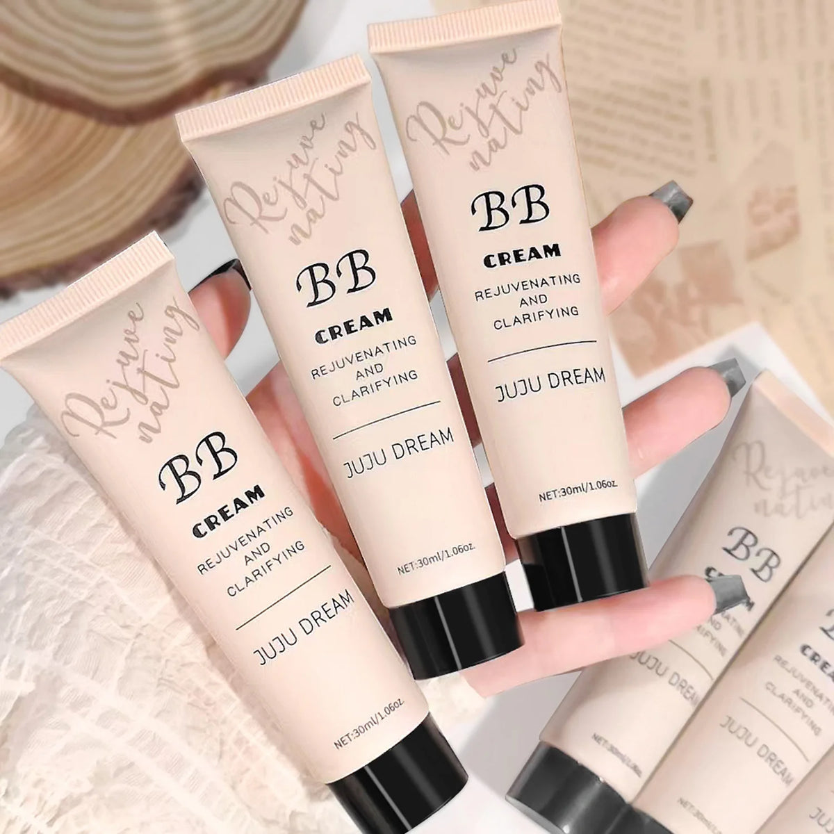 BB cream, isolation cream, liquid foundation, moisturizing, oil control, long-lasting makeup, milk, dry skin, and no powder