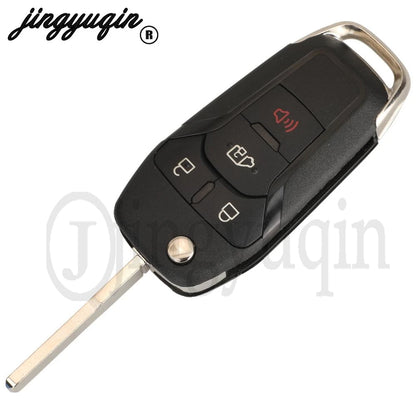 jingyuqin N5F-A08TAA Flip Remote Car Key 315MHz ID49-7945P Chip For Ford Fusion 2013-2016 Fob 2/3/4 Butttons Keyless Entry HU101