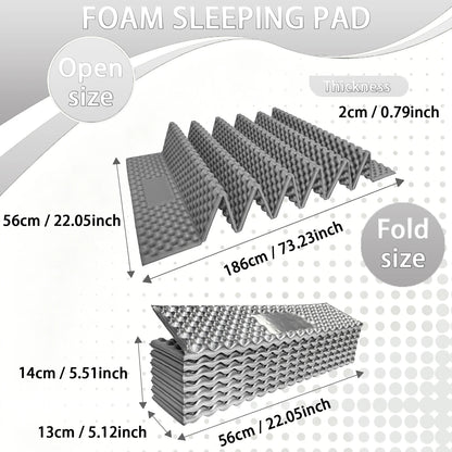 Egg Nest Sleeping Mat 330g Ultralight Aluminum Foil Pad Portable Insulated Camping Mat for Hiking Backpacking Tent Beach Yoga