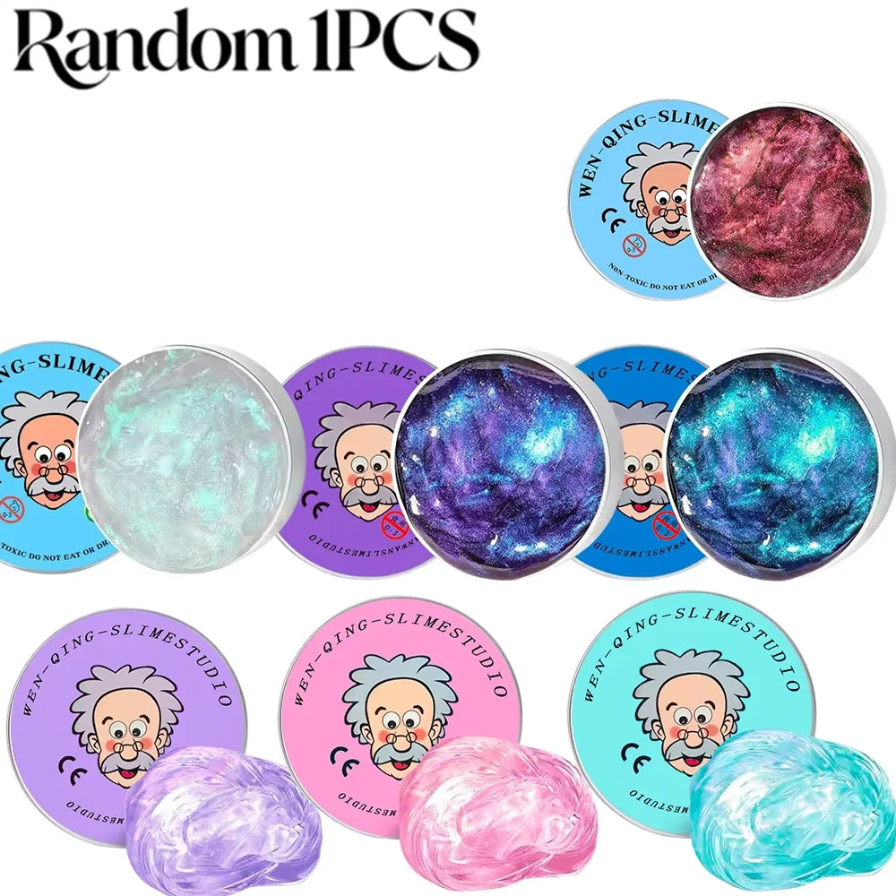 1.76oz (50g) Non-Newtonian Putty – Ultra-Shiny Slime Crystal, Stress Relief Toy for Teens & Adults, Never Dries Out, Great Gift